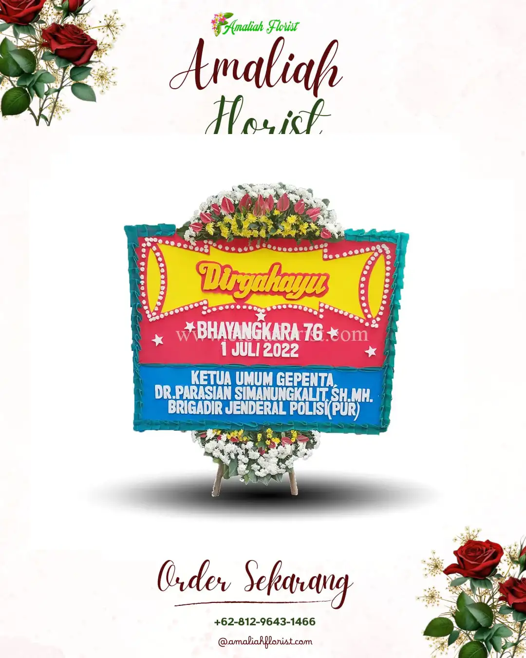 Papan Bunga HUT Ulang Tahun Simokerto